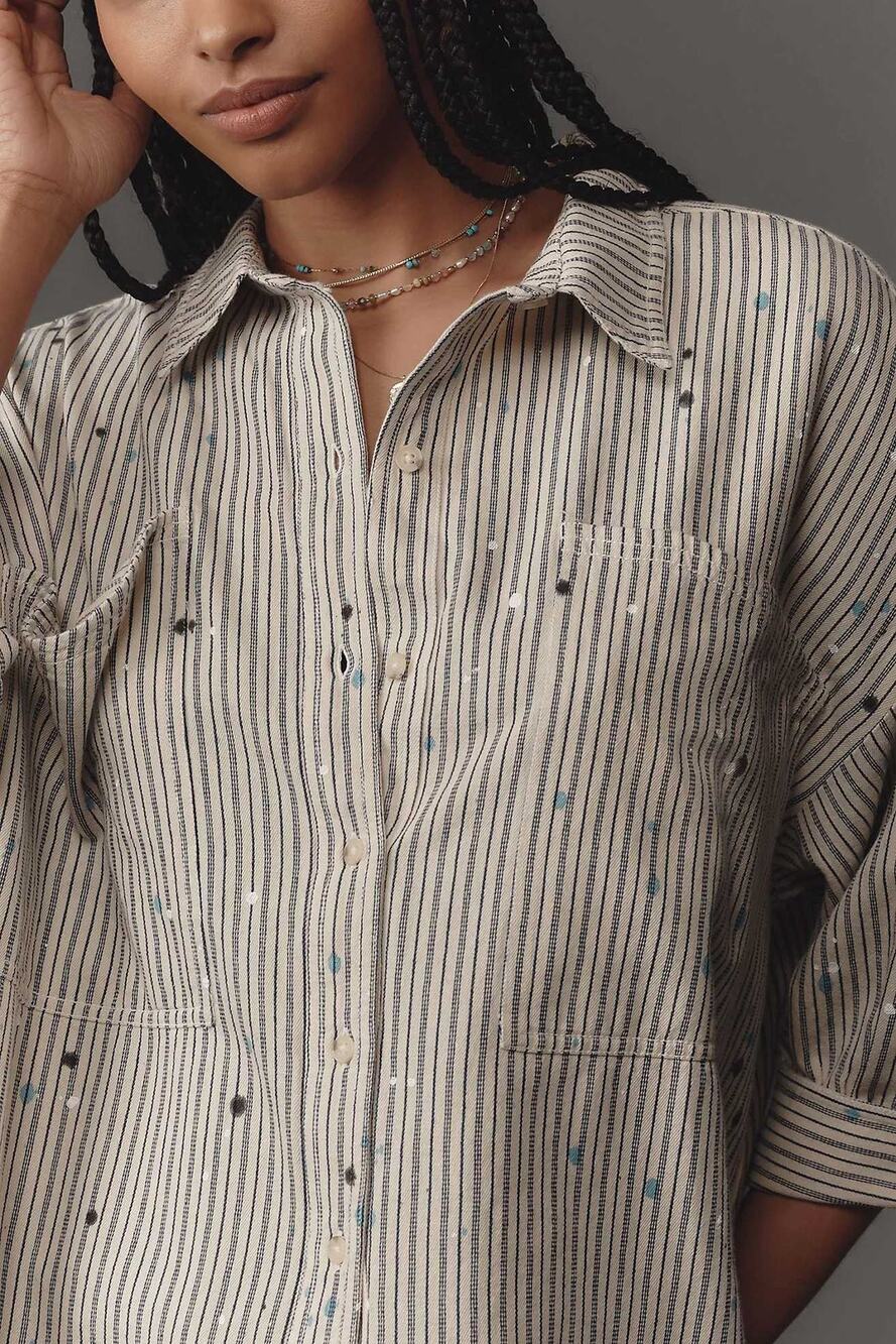 Pilcro Smock Buttondown Shirt - XS